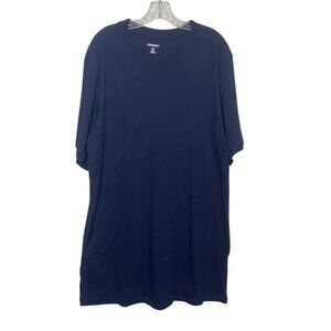 Kingsize Vneck Tshirt Mens 2XLT Tall Blue New WOT